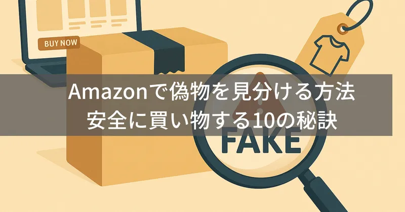 【絶対に失敗しない】Amazonで偽物を確実に見分ける方法｜安全に買い物するための10の秘訣