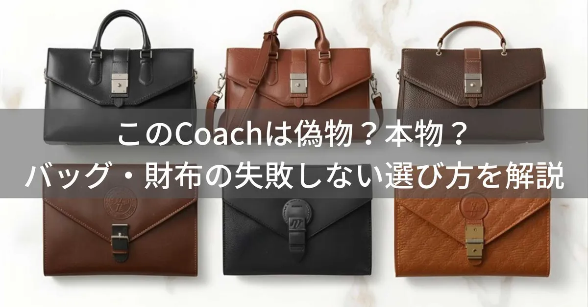 このCoach(コーチ)は偽物?本物?バッグ・財布の失敗しない選び方を解説