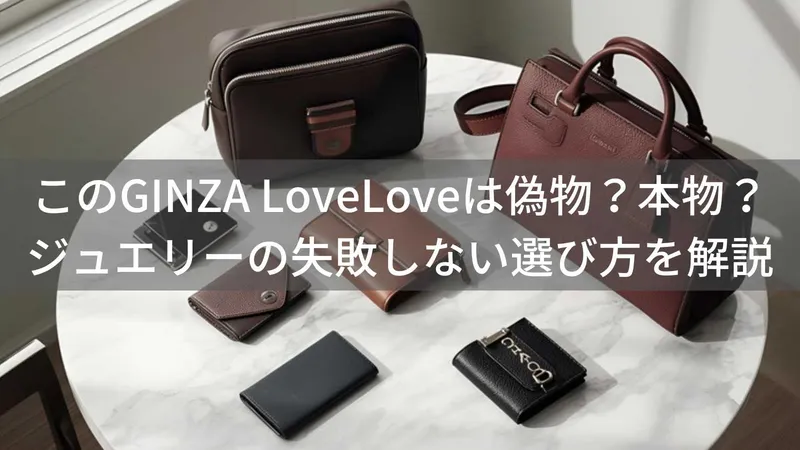 このGINZA LOVELOVE(ギンザラブラブ)は偽物?本物?ジュエリーの失敗しない選び方を解説
