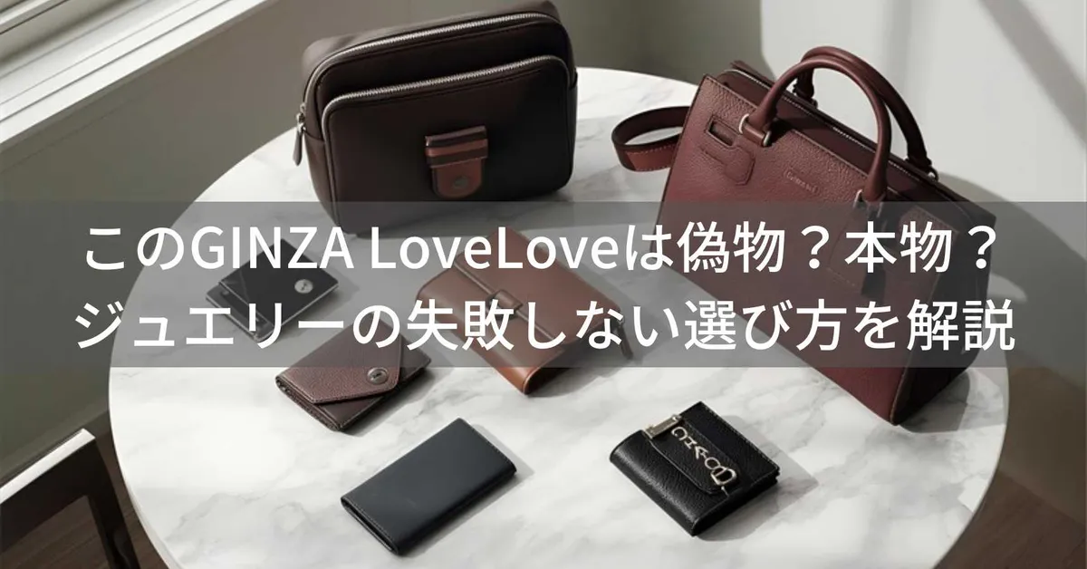 このGINZA LOVELOVE(ギンザラブラブ)は偽物?本物?ジュエリーの失敗しない選び方を解説