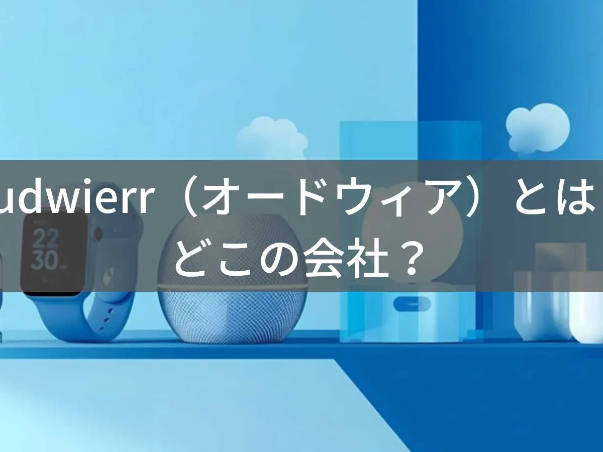 Audwierr(オードウィア)とは?怪しい?どこの会社?中国の企業がスマートウォッチや家電を展開
