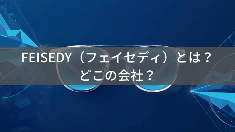 FEISEDY（フェイセディ）とは？怪しい？どこの会社？中国・深センの企業が展開するコスパ最強サングラスブランド