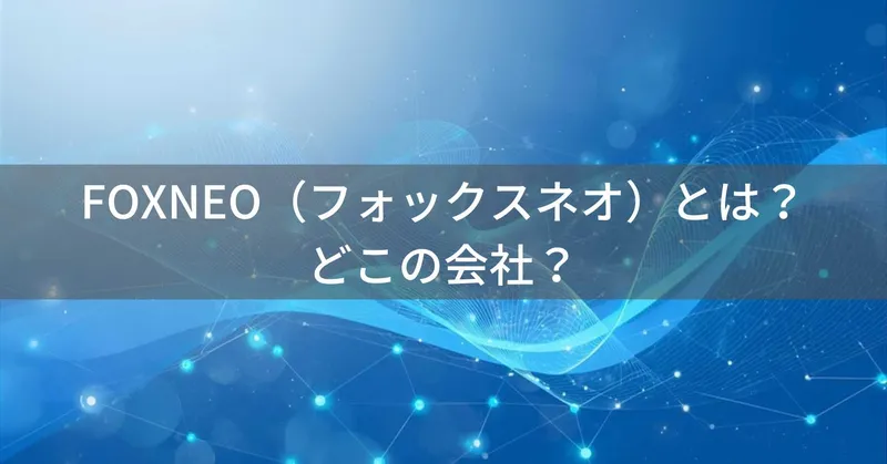 FOXNEO（フォックスネオ）とは？怪しい？どこの会社？中国の企業がネットワーク機器を製造