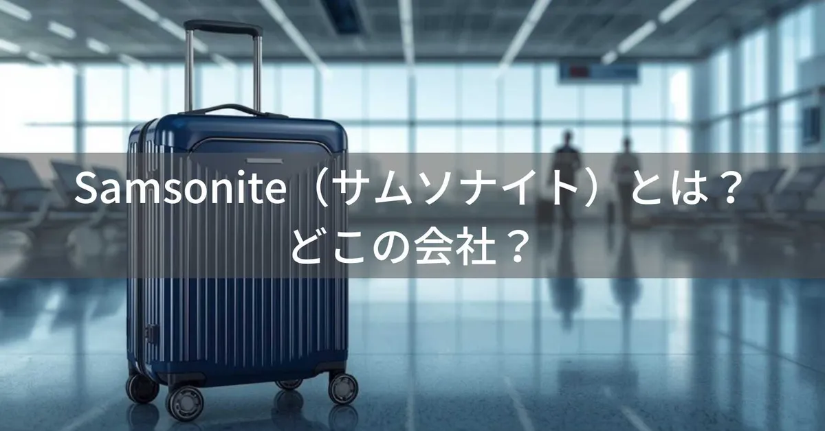 Samsonite(サムソナイト)とは?どこの国?世界最大のトラベルバッグメーカーの歴史と評判