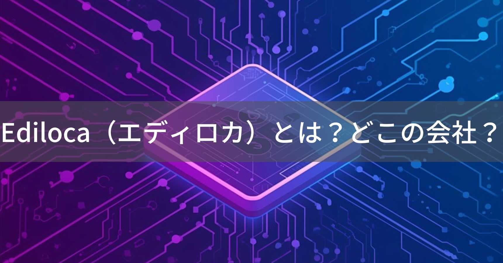 Ediloca（エディロカ）とは？怪しい？どこの国？中国深センのSSDメーカー