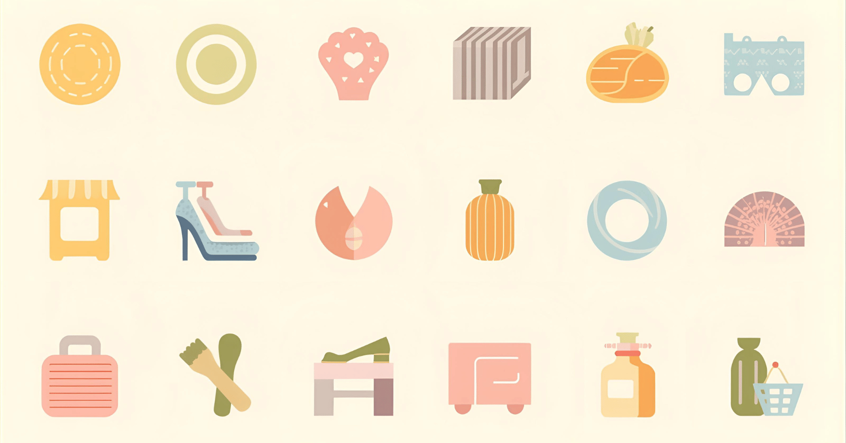 タダポチ対象商品の多様なカテゴリを表現したイメージ