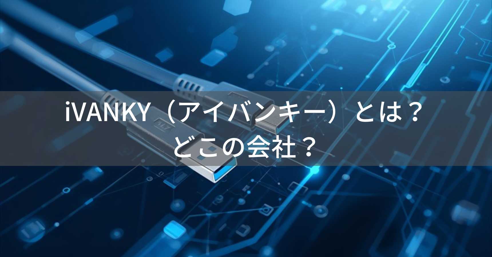 iVANKY（アイバンキー）とは？怪しい？どこの会社？中国のケーブル専門メーカー