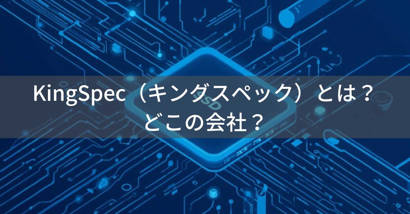 KingSpec（キングスペック）とは？怪しい？どこの会社？中国深圳の企業がコスパ重視のSSD製品を提供