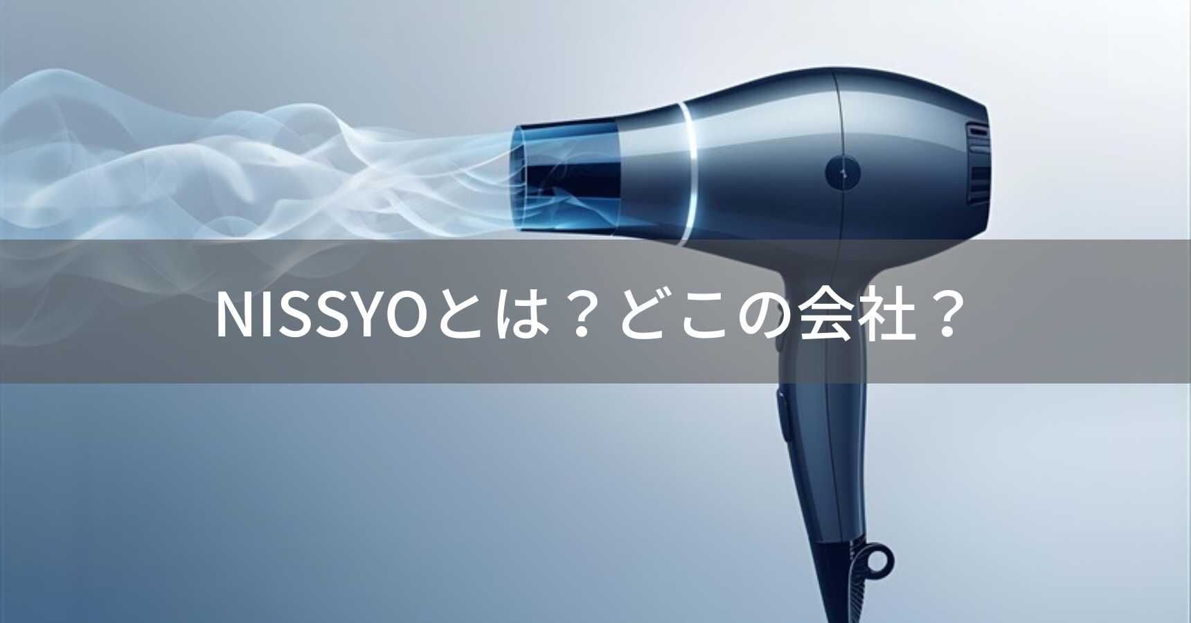 NISSYO（にっしょう）とは？怪しい？どこの会社？日本・盛岡の企業が2億マイナスイオンと21m/s大風量の速乾ドライヤーを展開