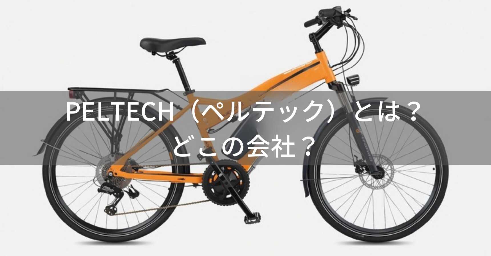 PELTECH（ペルテック）とは？怪しい？どこの国の電動自転車メーカー？