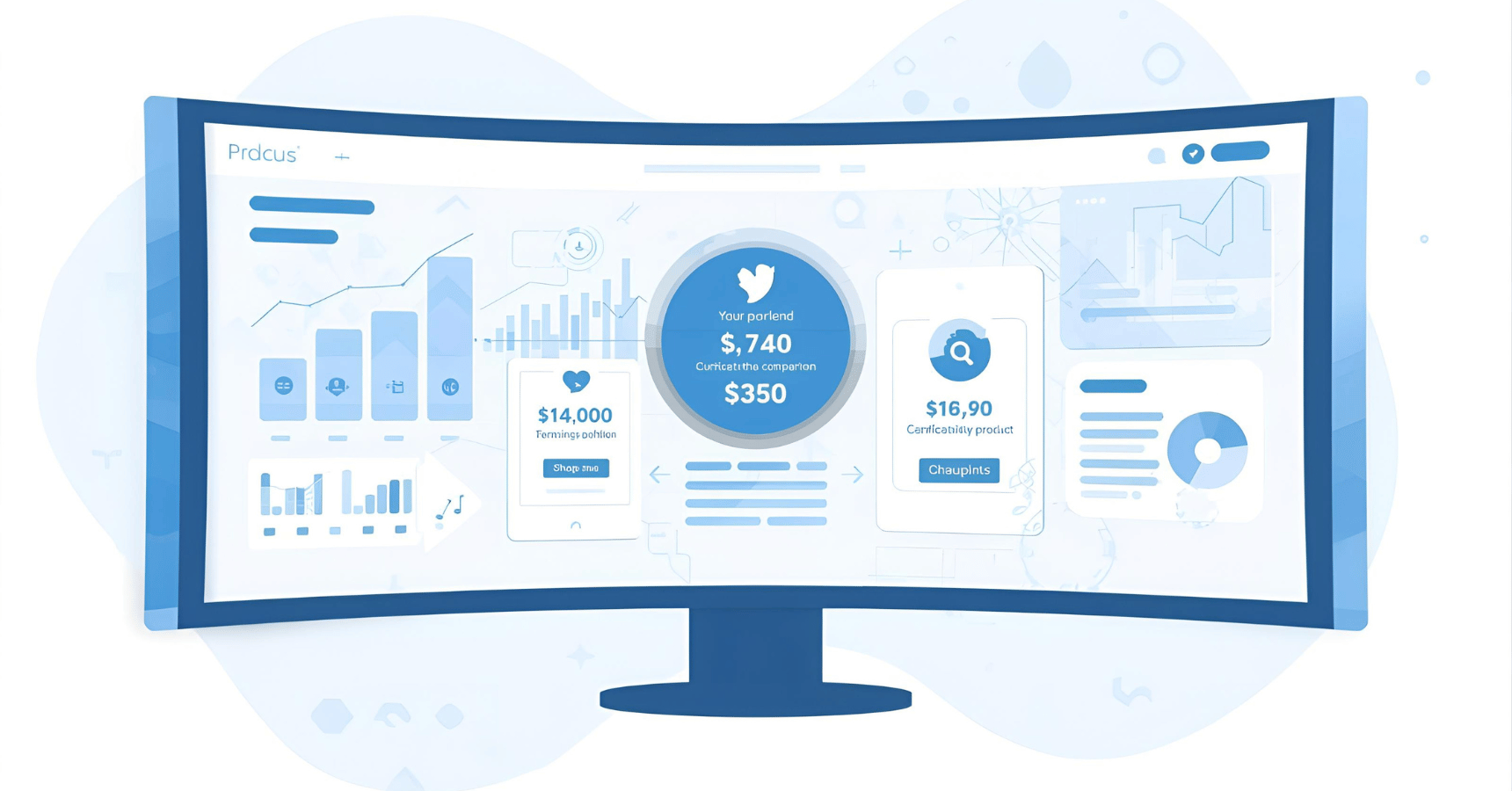 PCの大画面で商品を比較検討